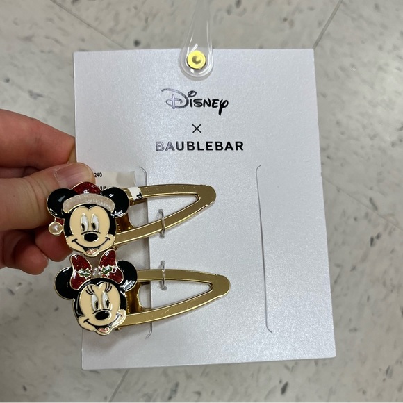 NWT ?❤️ Baublebar x Disney Mickey and Minnie Mouse hair barrettes main image 11